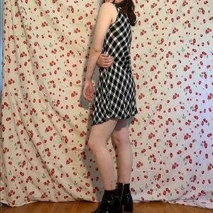 Gingham a-line dress